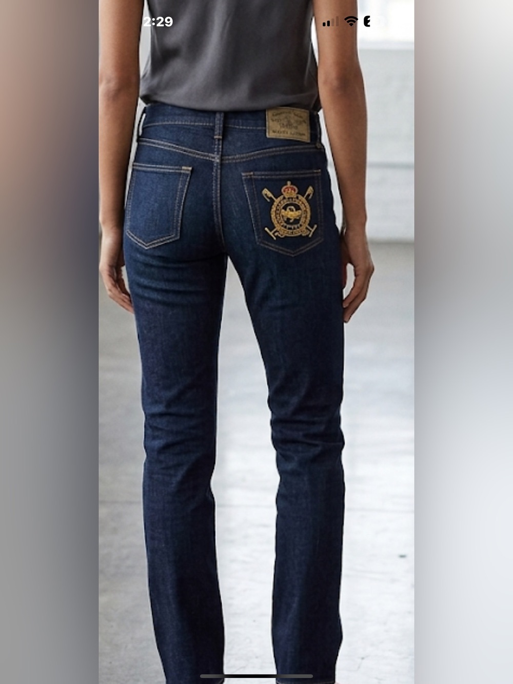 Ralph Lauren Blue Label Vintage Thompson 650 Skinny Jean Like New…